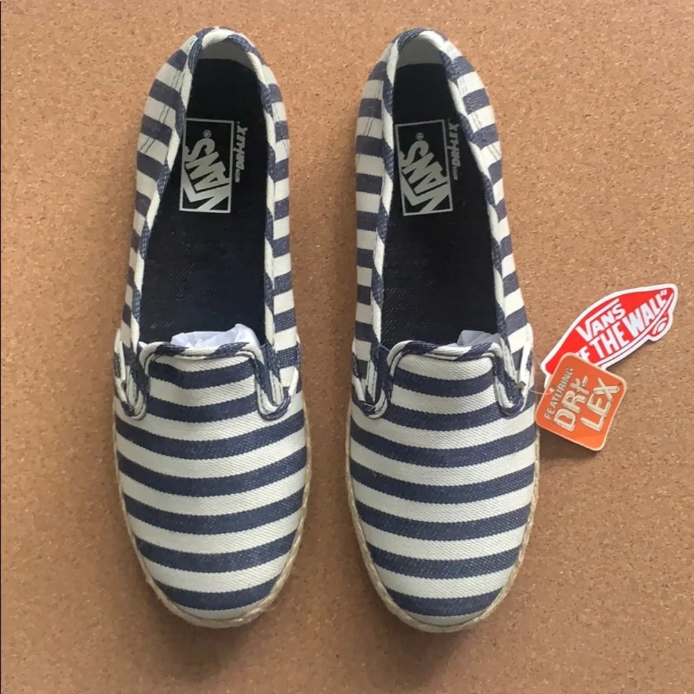 Vans Slip On Lo Pro Nautical Stripe Espadr…